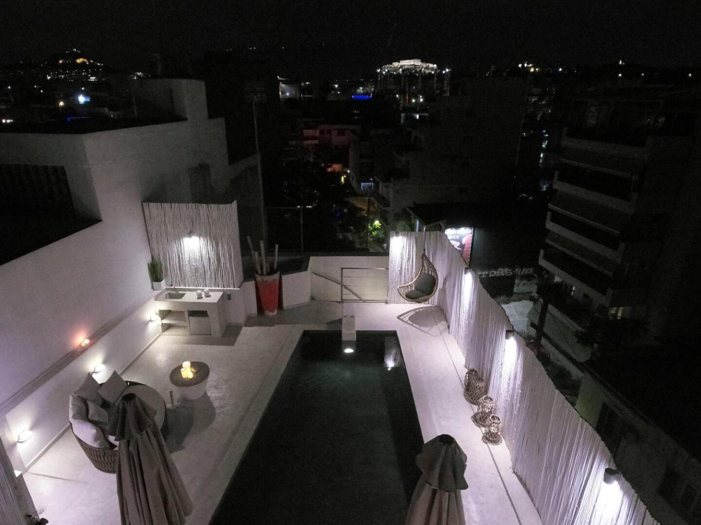 Ma Maison No5 Penthouse Loft, Private Heated Pool, Acropolis View, Ultra High Speed Internet 300 Mbps, Short Walk To Acropolis, Parking Upon Request, 1' From Metro Athens Luaran gambar