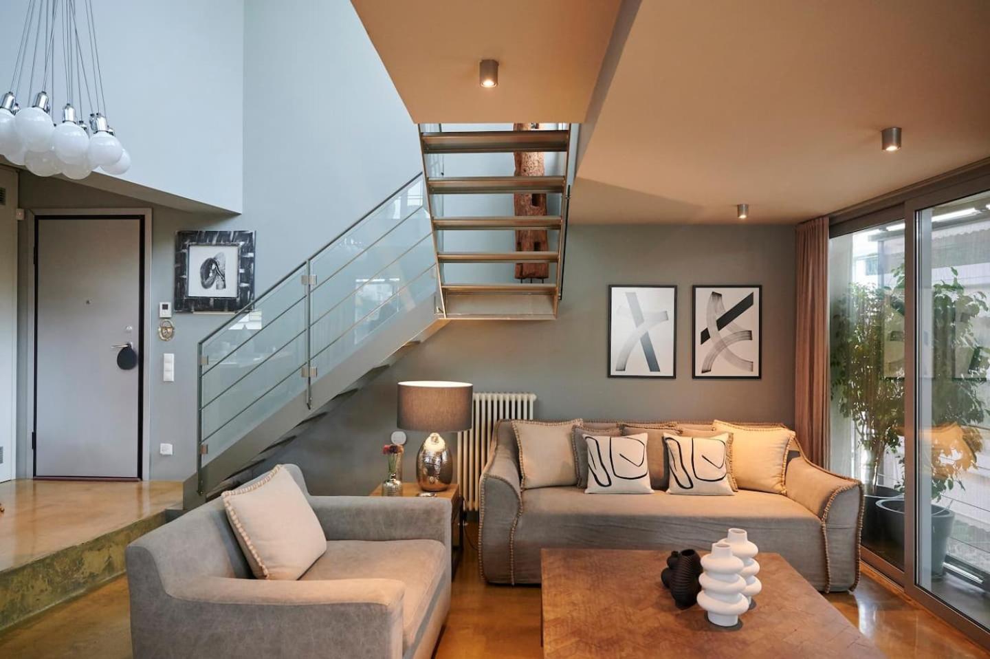 Ma Maison No5 Penthouse Loft, Private Heated Pool, Acropolis View, Ultra High Speed Internet 300 Mbps, Short Walk To Acropolis, Parking Upon Request, 1' From Metro Athens Luaran gambar