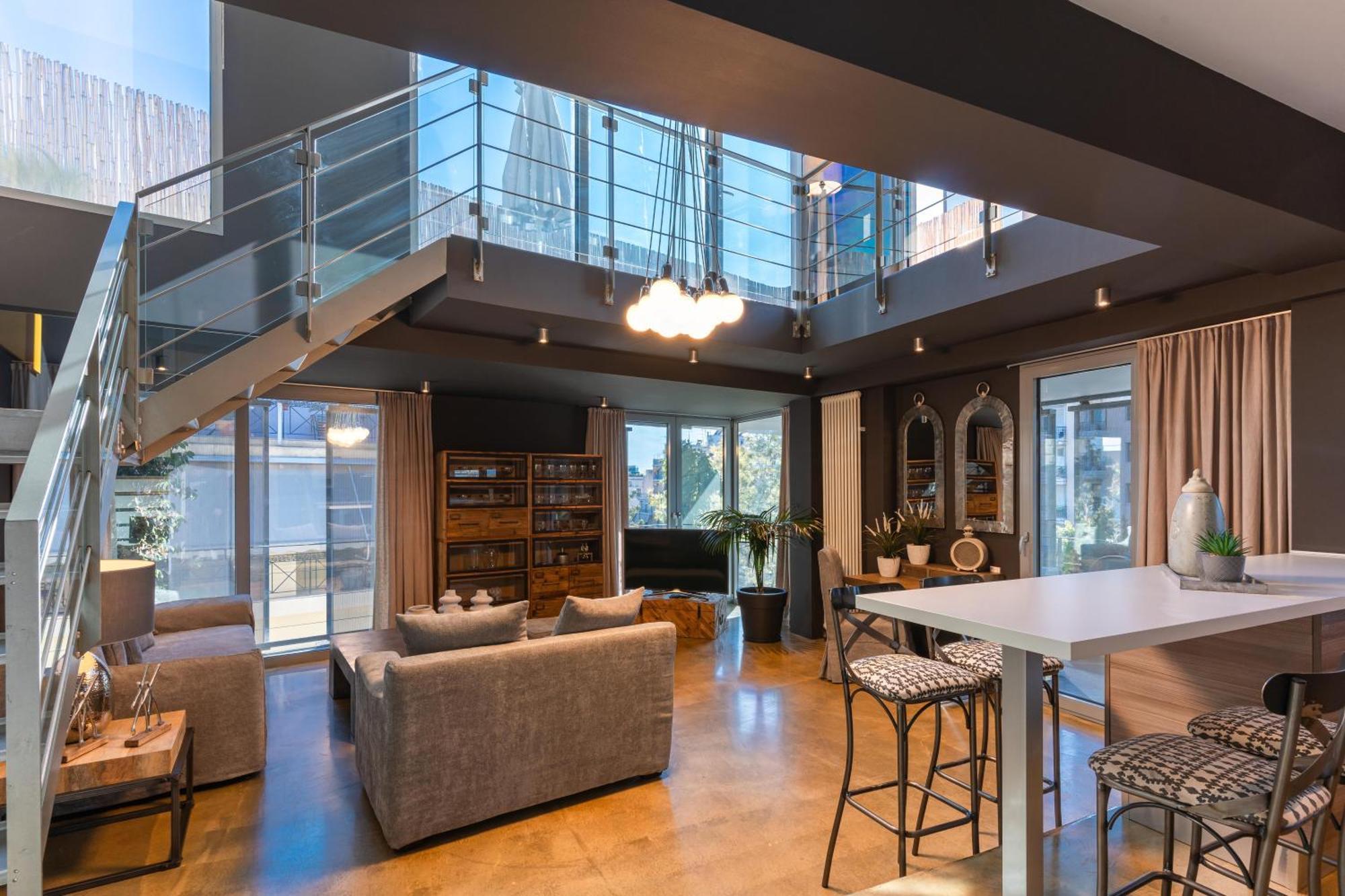 Ma Maison No5 Penthouse Loft, Private Heated Pool, Acropolis View, Ultra High Speed Internet 300 Mbps, Short Walk To Acropolis, Parking Upon Request, 1' From Metro Athens Luaran gambar