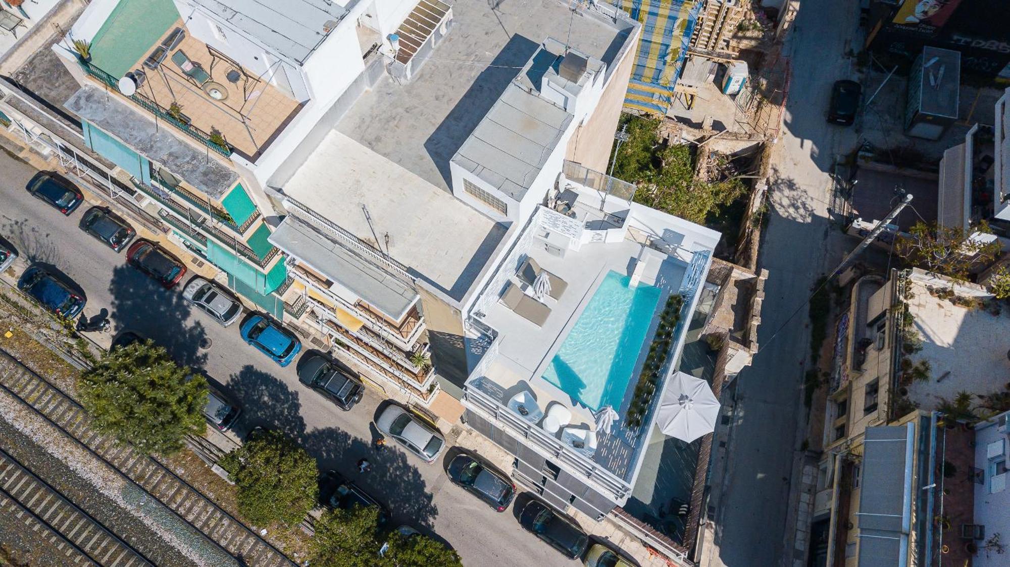 Ma Maison No5 Penthouse Loft, Private Heated Pool, Acropolis View, Ultra High Speed Internet 300 Mbps, Short Walk To Acropolis, Parking Upon Request, 1' From Metro Athens Luaran gambar